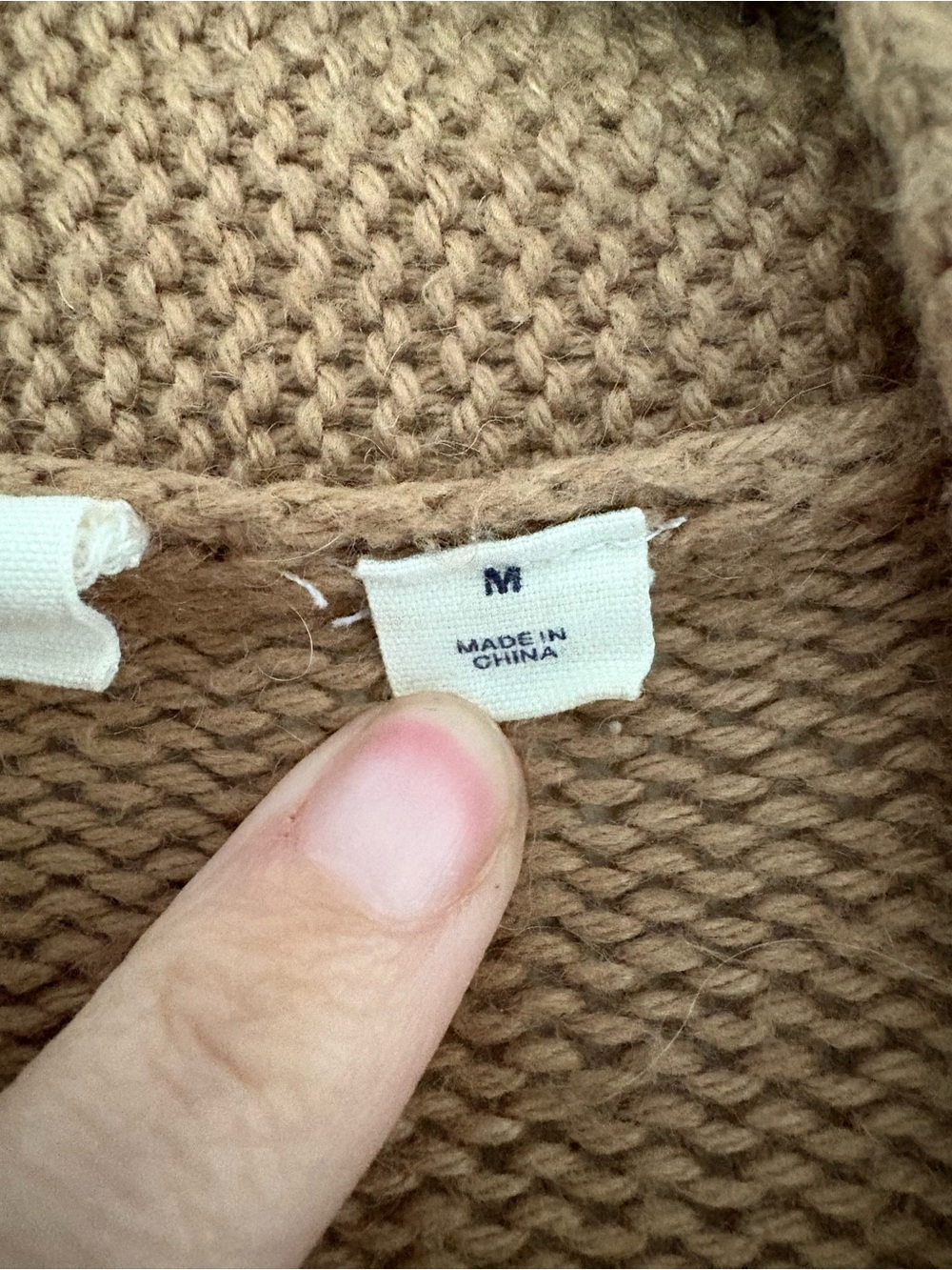 GAP Open-Front Camel Cardigan Sweater - Camel - Picture 5 of 5